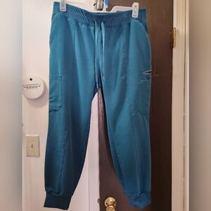 Jaanuu Midnight Green Jogger Scrub Pants